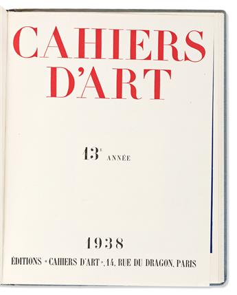 (MIRO, JOAN.) Cahiers dart. 12e & 13e année.